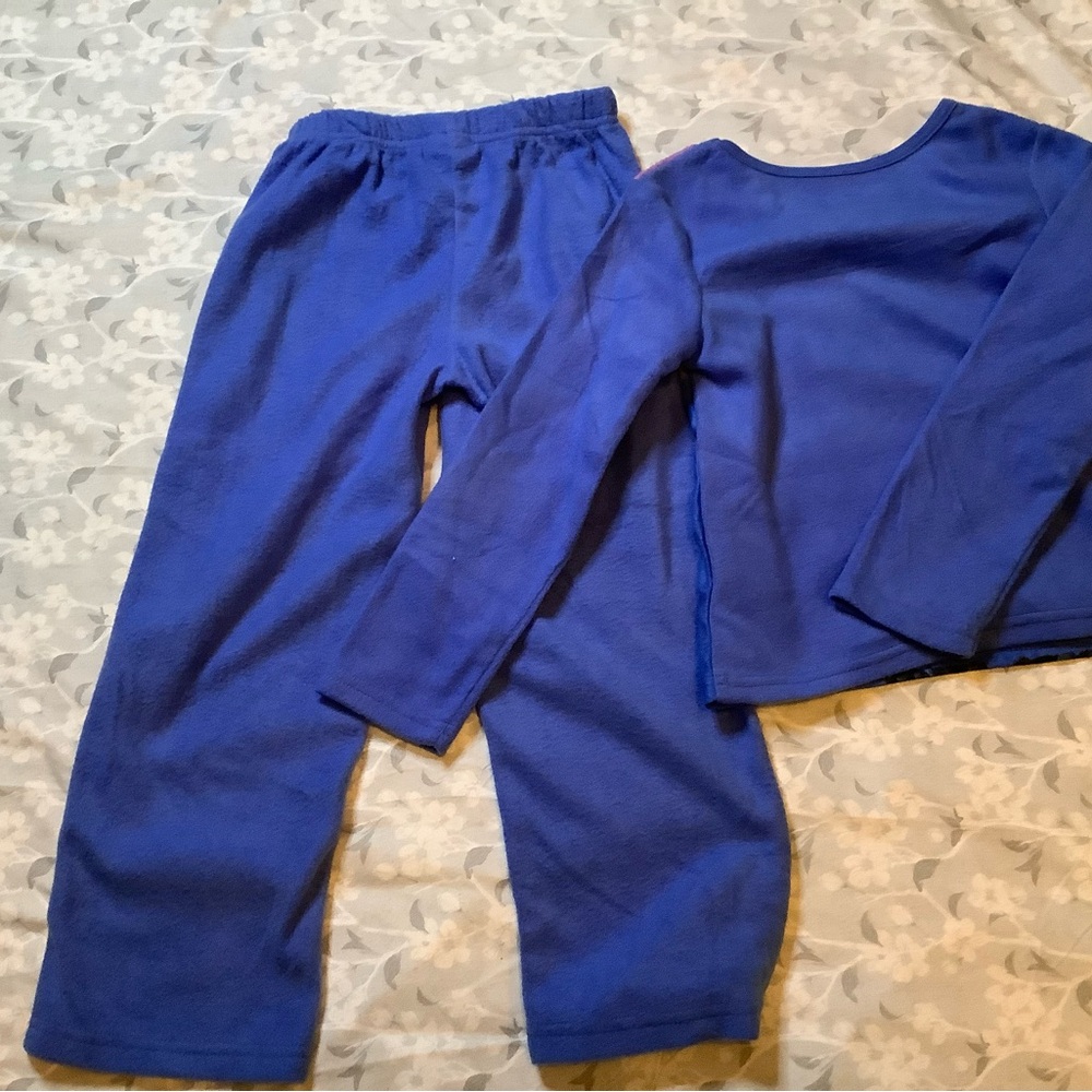 Disney Purple & Blue Stitch Fleece Pajama Set - Picture 3 of 3